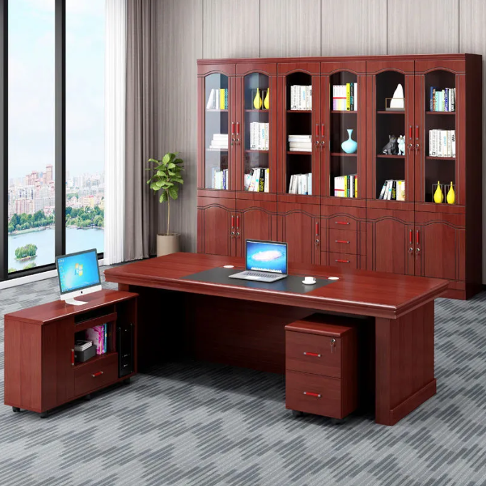 1.6m Mahogany Executive Desk