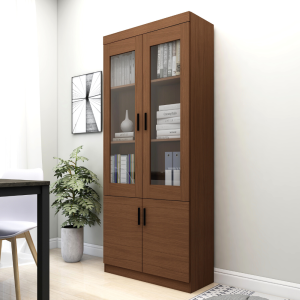 2 door wooden office cabinet