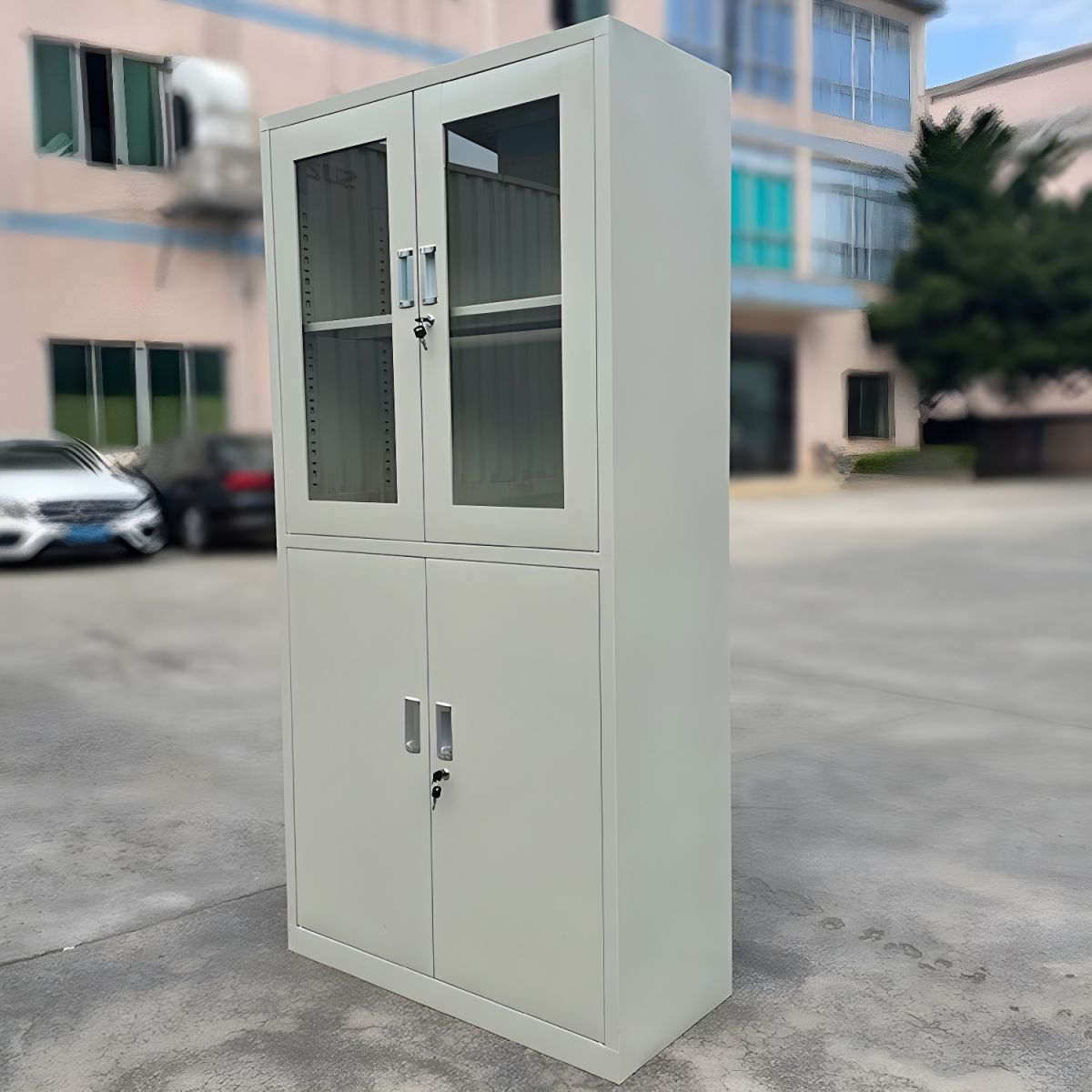 2 door steel office cabinet