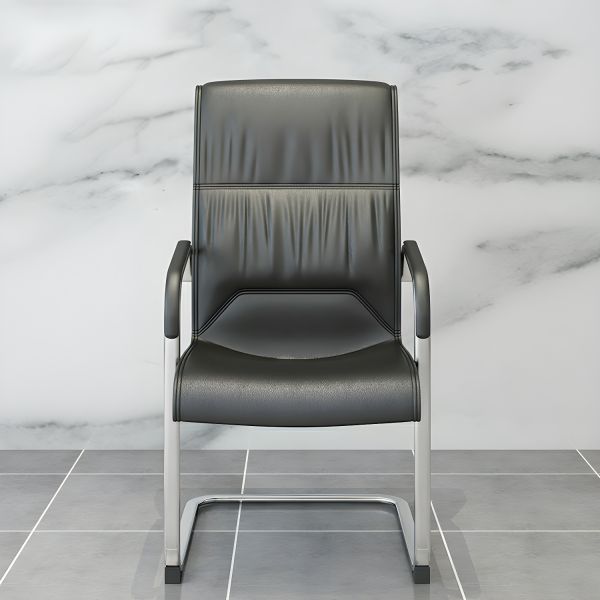 Visitor's leather highback chair