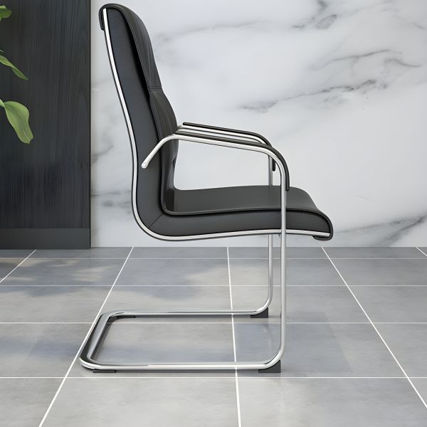 Visitor's leather highback chair