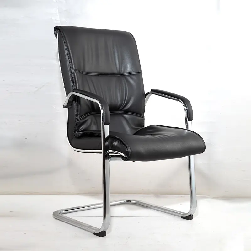 Visitor's leather highback chair